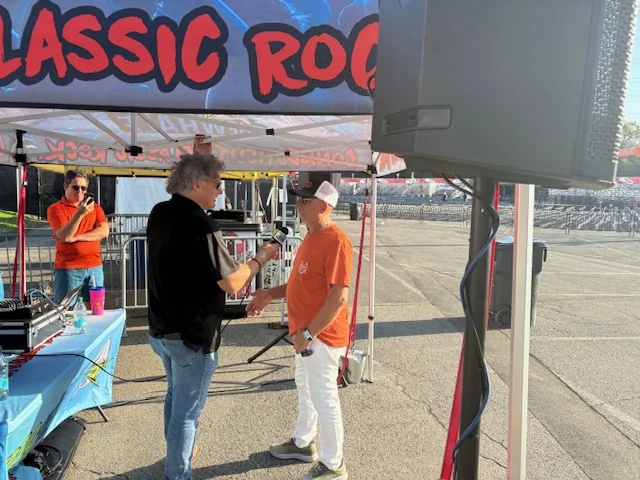On-site radio interview during The Big E